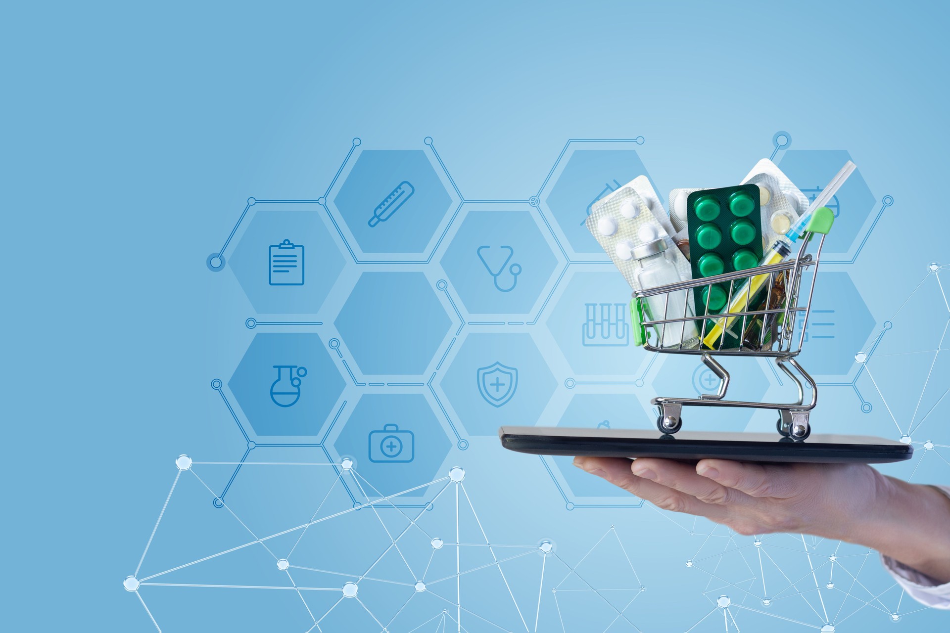 The concept of a service for convenient online shopping.
